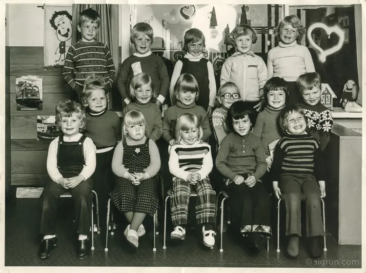 Sigrun in Kindergarden - Even at this age, I would set goals!