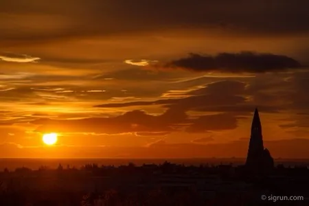 Sunset in Reykjavík