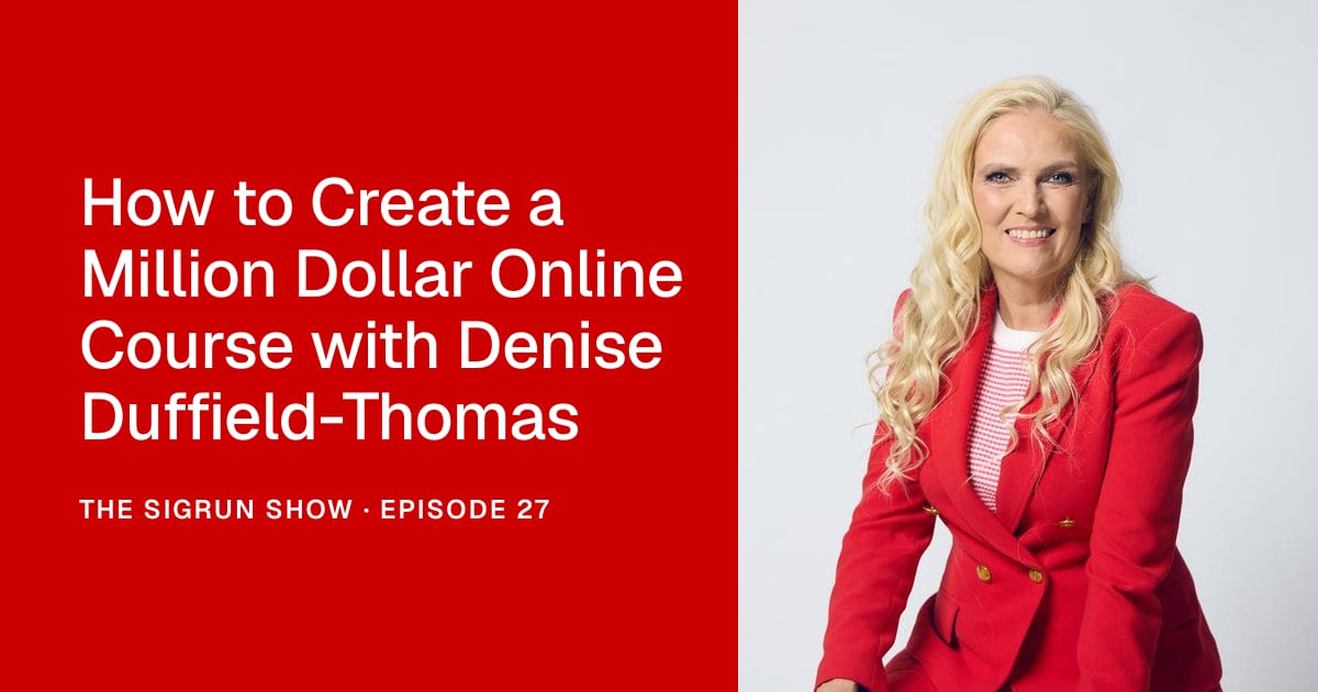 How to Create a Million Dollar Online Course with Denise Duffield-Thomas
