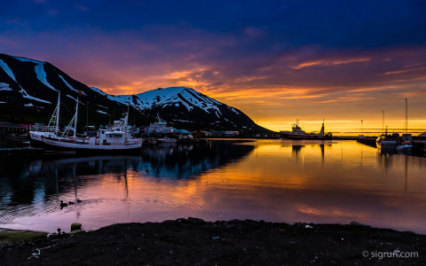 Sunset in Dalvík