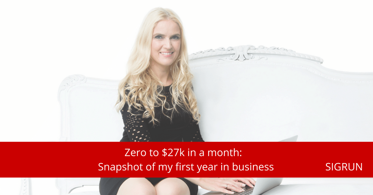 first year in business