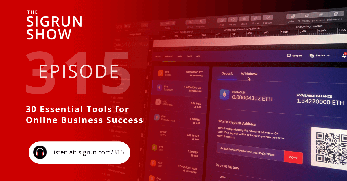 #315: 30 Essential Tools for Online Business Success