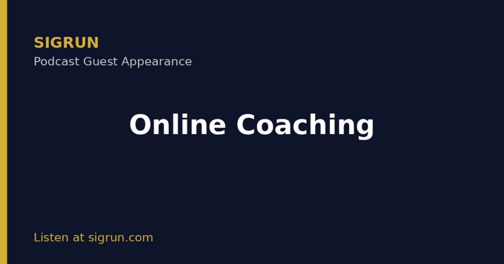 Sigrun guest appearance on Online Coaching podcast
